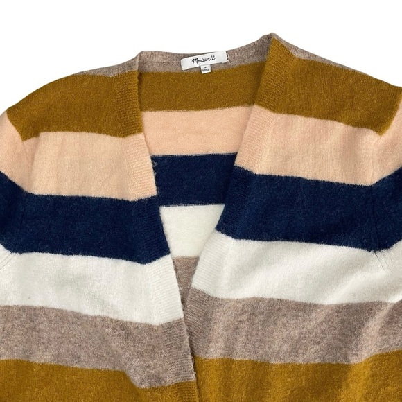 Madewell Kent Stripe Open Cardigan Sweater Bengali Indigo Small - Picture 12 of 14